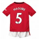 Harry MAGUIRE #5 Manchester United Home Boys 2019-2020 Kids Soccer Jersey