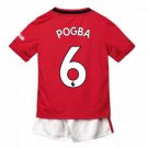 Paul POGBA #6 Manchester United Home Boys 2019-2020 Kids Soccer Jersey