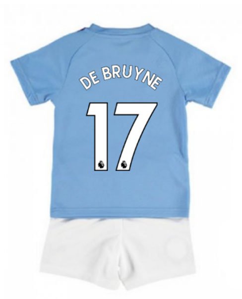 Kevin DE BRUYNE #17 Manchester City Home Boys 2019-2020 Kids Soccer Jersey