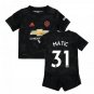 Nemanja MATIC #31 Manchester United Third Boys 2019-2020 Kids Soccer Jersey Kit