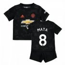 Juan MATA #8 Manchester United Third Boys 2019-2020 Kids Soccer Jersey Kit