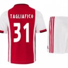Nico TAGLIAFICO #31 Ajax Amsterdam Home Boys 2019-2020 Kids Soccer Jersey Kit