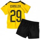Marcel SCHMELZER #29 Borussia Dortmund Home Boys 2019-2020 Kids Soccer Jersey Kit