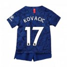 Mateo KOVACIC #17 Chelsea Home Boys 2019-2020 Kids Soccer Jersey Kit