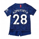 Cesar AZPILICUETA #28 Chelsea Home Boys 2019-2020 Kids Soccer Jersey Kit