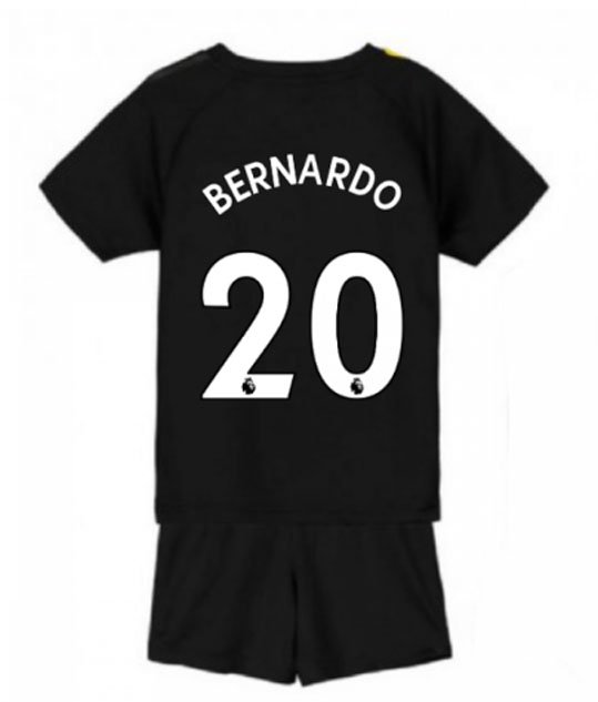 BERNARDO Silva #20 Manchester City Away Boys 2019-2020 Kids Soccer Jersey