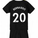 BERNARDO Silva #20 Manchester City Away Boys 2019-2020 Kids Soccer Jersey