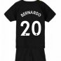 BERNARDO Silva #20 Manchester City Away Boys 2019-2020 Kids Soccer Jersey