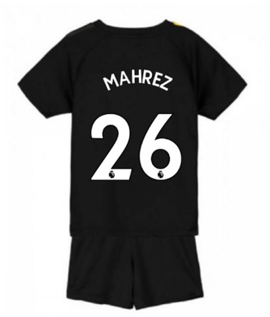 Riyad MAHREZ #26 Manchester City Away Boys 2019-2020 Kids Soccer Jersey