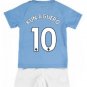 Sergio KUN AGUERO #10 Manchester City Home Boys 2019-2020 Kids Soccer Jersey