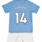 Aymeric LAPORTE #14 Manchester City Home Boys 2019-2020 Kids Soccer Jersey