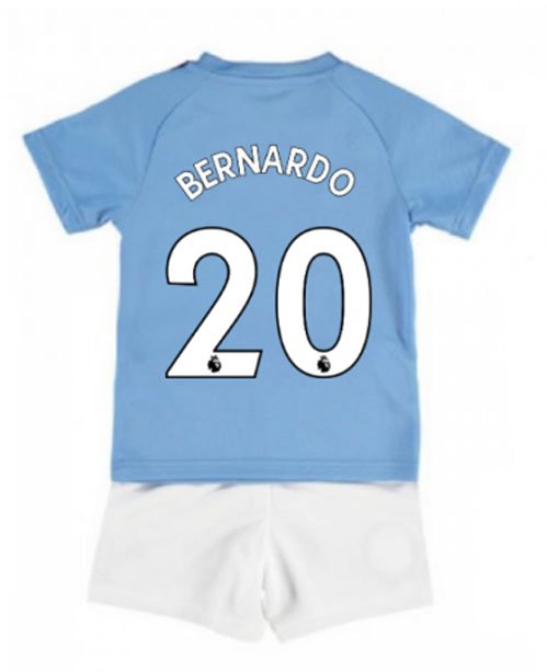 BERNARDO Silva #20 Manchester City Home Boys 2019-2020 Kids Soccer Jersey
