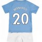 BERNARDO Silva #20 Manchester City Home Boys 2019-2020 Kids Soccer Jersey