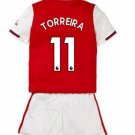 Lucas TORREIRA #11 Arsenal Home Boys 2019-2020 Kids Soccer Jersey