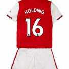 Rob HOLDING #16 Arsenal Home Boys 2019-2020 Kids Soccer Jersey