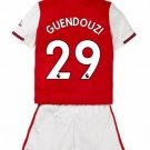 Matteo GUENDOUZI #29 Arsenal Home Boys 2019-2020 Kids Soccer Jersey