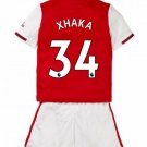 Granit XHAKA #34 Arsenal Home Boys 2019-2020 Kids Soccer Jersey
