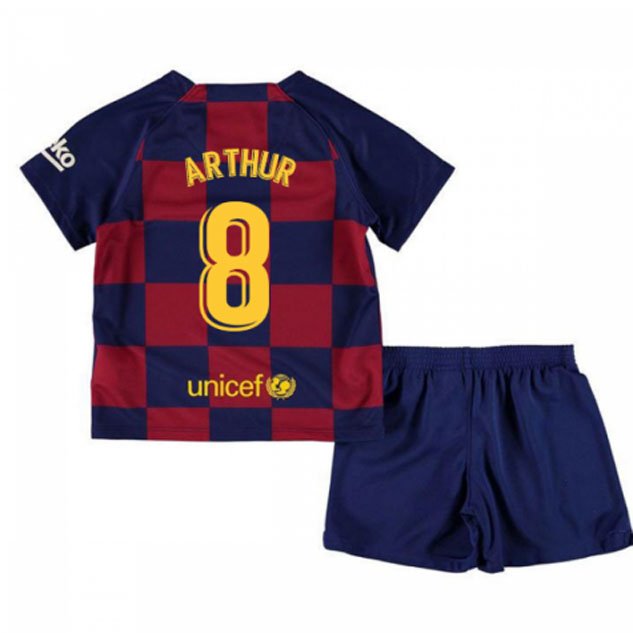 ARTHUR Melo #8 Barcelona Home Boys 2019-2020 Kids Soccer Jersey