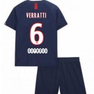 Marco VERRATTI #6 PSG Paris Saint Germain Home Boys 2019-2020 Kids Soccer Jersey