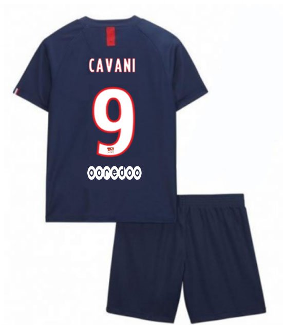 Edinson CAVANI #9 PSG Paris Saint Germain Home Boys 2019-2020 Kids Soccer Jersey