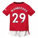 Aaron WAN BISSAKA #29 Manchester United Home Boys 2019-2020 Kids Soccer Jersey
