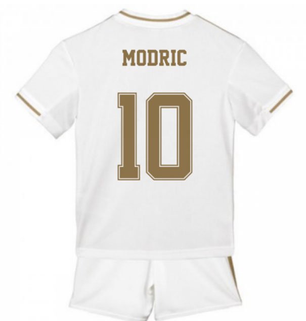 Luka MODRIC #10 Real Madrid Home Boys 2019-2020 Kids Soccer Jersey