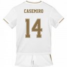 CASEMIRO #14 Real Madrid Home Boys 2019-2020 Kids Soccer Jersey