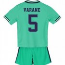 Raphael VARANE #5 Real Madrid Third Boys 2019-2020 Kids Soccer Jersey