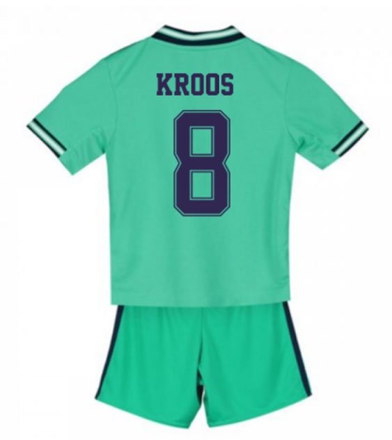 Toni KROOS #8 Real Madrid Third Boys 2019-2020 Kids Soccer Jersey
