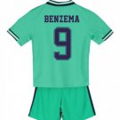 Karim BENZEMA #9 Real Madrid Third Boys 2019-2020 Kids Soccer Jersey