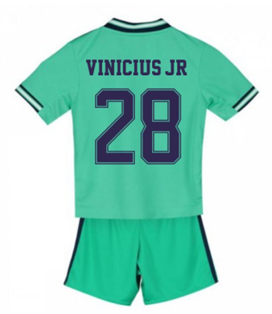 VINICIUS JR #25 Real Madrid Third Boys 2019-2020 Kids Soccer Jersey