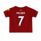 James MILNER #7 Liverpool Home Boys 2019-2020 Kids Soccer Jersey