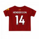 Jordan HENDERSON #14 Liverpool Home Boys 2019-2020 Kids Soccer Jersey
