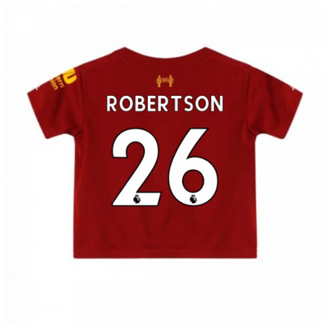 Andy ROBERTSON #26 Liverpool Home Boys 2019-2020 Kids Soccer Jersey