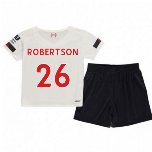 Andy ROBERTSON #26 Liverpool Away Boys 2019-2020 Kids Soccer Jersey