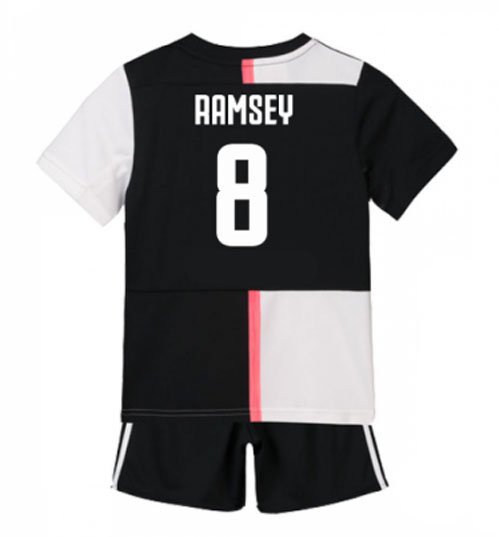 Aaron RAMSEY #8 Juventus Home Boys 2019-2020 Kids Soccer Jersey