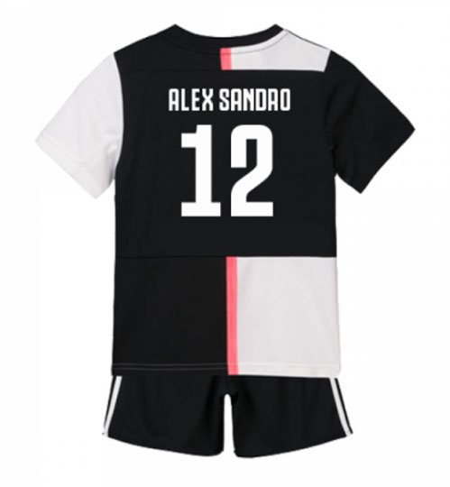 ALEX SANDRO #12 Juventus Home Boys 2019-2020 Kids Soccer Jersey