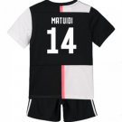 Blaise MATUIDI #14 Juventus Home Boys 2019-2020 Kids Soccer Jersey