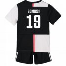Leonardo BONUCCI #19 Juventus Home Boys 2019-2020 Kids Soccer Jersey