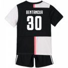 Rodrigo BENTANCUR #30 Juventus Home Boys 2019-2020 Kids Soccer Jersey