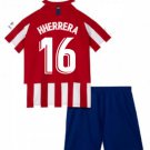 Hector HERRERA #16 Atletico Madrid Home Boys 2019-2020 Kids Soccer Jersey