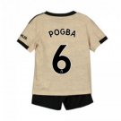 Paul POGBA #6 Manchester United Away Boys 2019-2020 Kids Soccer Jersey