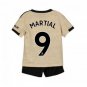 Anthony MARTIAL #9 Manchester United Away Boys 2019-2020 Kids Soccer Jersey