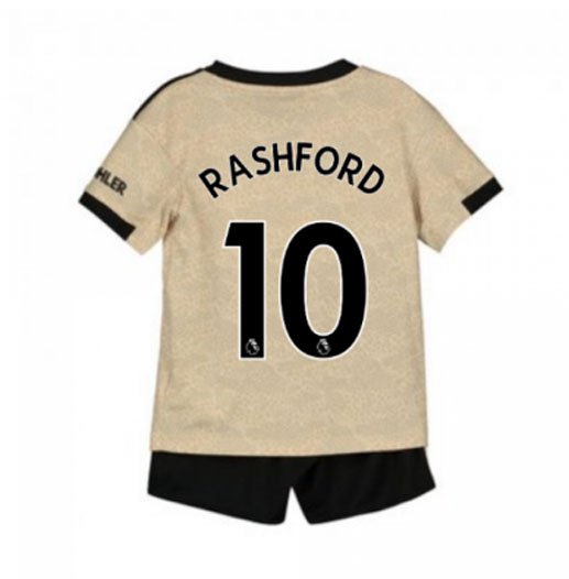 Marcus RASHFORD #10 Manchester United Away Boys 2019-2020 Kids Soccer Jersey