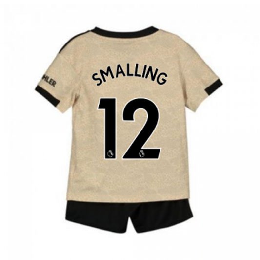 Chris SMALLING #12 Manchester United Away Boys 2019-2020 Kids Soccer Jersey