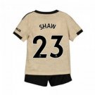 Luke SHAW #23 Manchester United Away Boys 2019-2020 Kids Soccer Jersey
