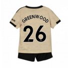 Mason GREENWOOD #26 Manchester United Away Boys 2019-2020 Kids Soccer Jersey