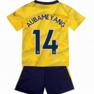 Pierre Emerick AUBAMEYANG #14 Arsenal Away Boys 2019-2020 Kids Soccer Jersey