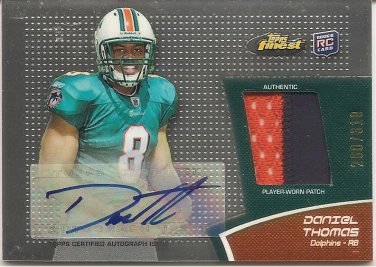 DANIEL THOMAS - ROOKIE CARD - AUTOGRAPH - PATCH CARD