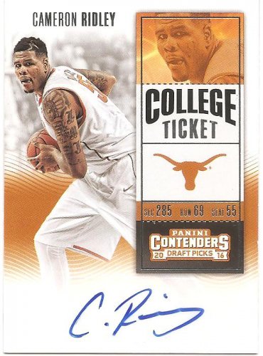 CAMERON RIDLEY - AUTOGRAPHED